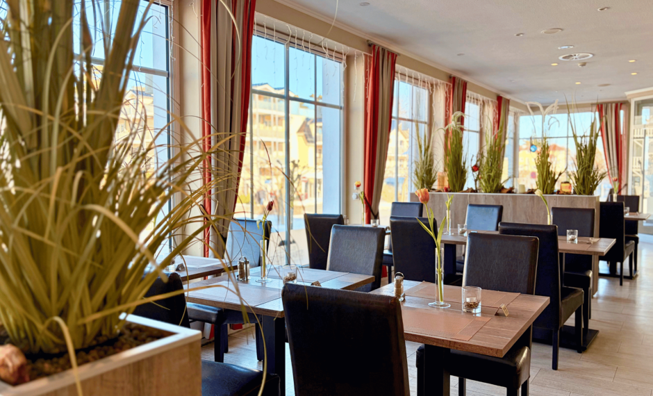Essen mit Blick auf die Promenade